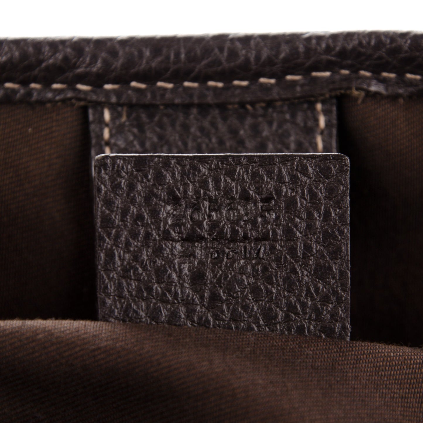 Crystal Monogram Large Joy Tote Brown