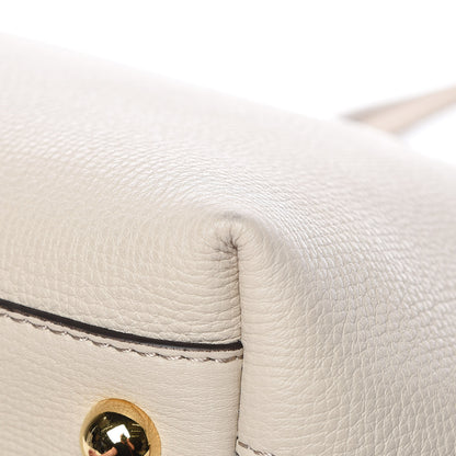 Burberry Derby Calfskin House Check Medium Welburn Tote Limestone 13 of 13