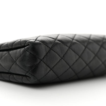 Saint Laurent SAINT LAURENT Lambskin Quilted Gaby Zipped Pouch Black 9 of 11