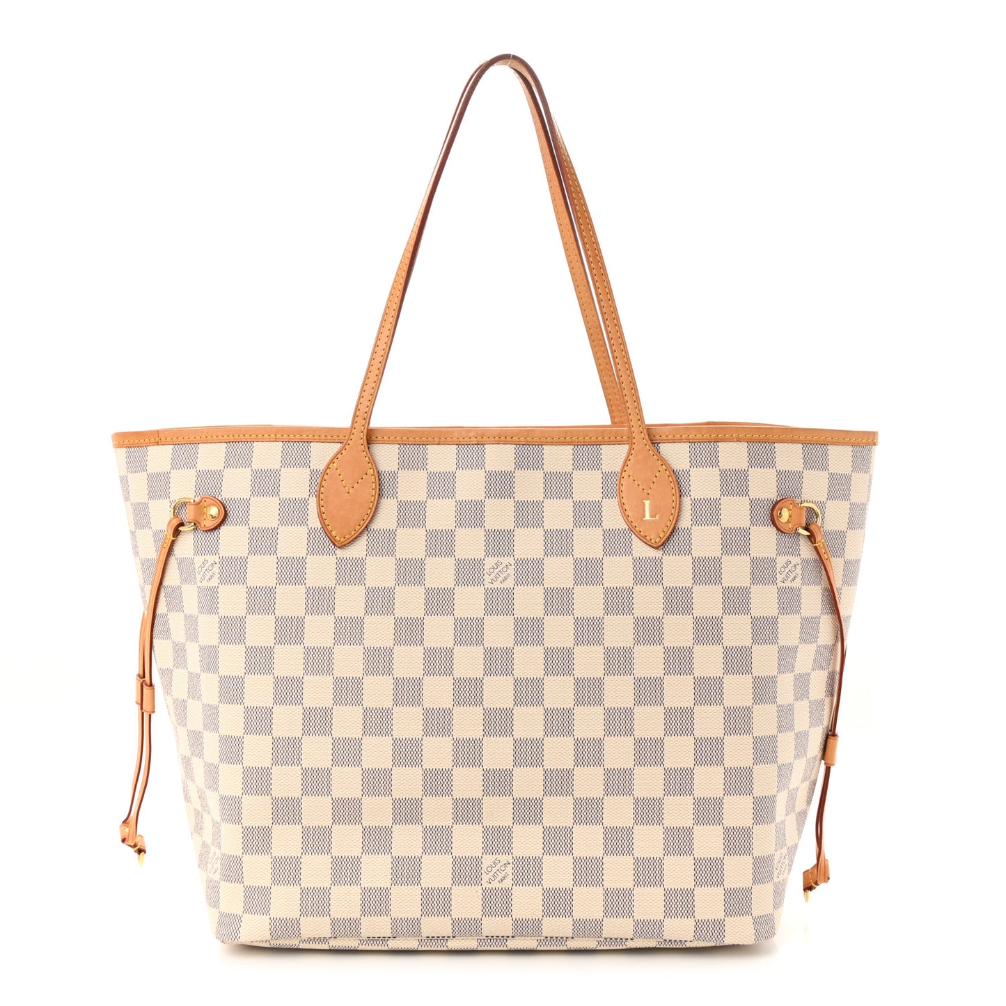 Damier Azur Neo Neverfull MM Rose Ballerine