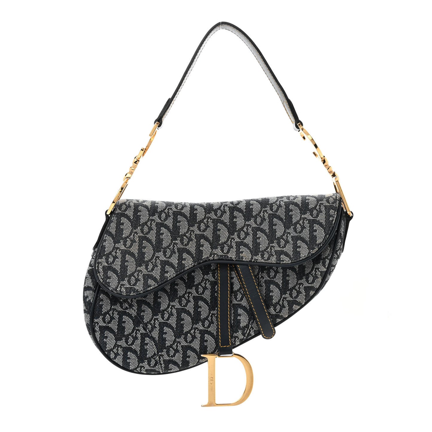 Monogram Saddle Bag Blue