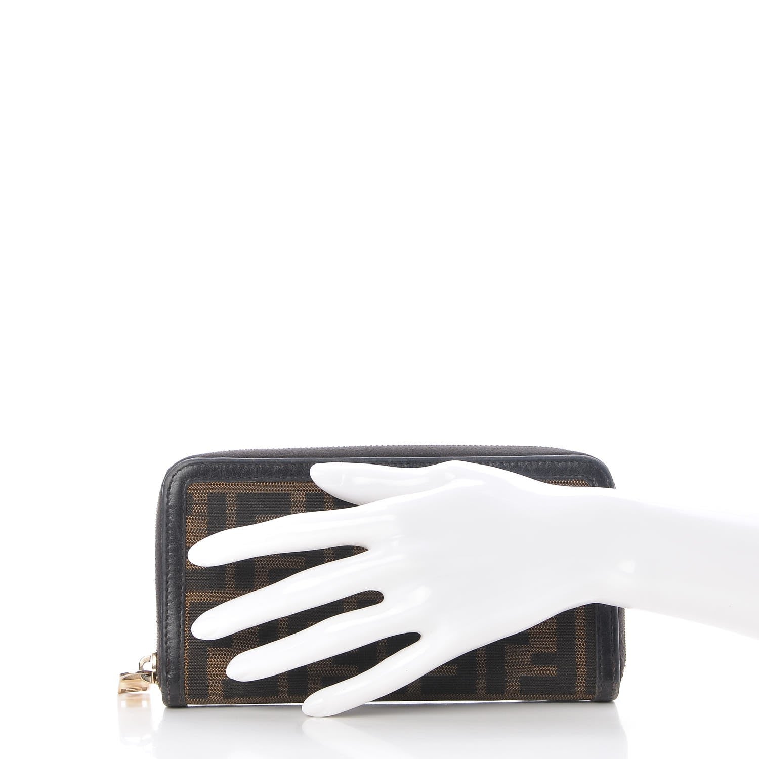 Fendi Zucca Zip Around Wallet Tobacco 2 of 19