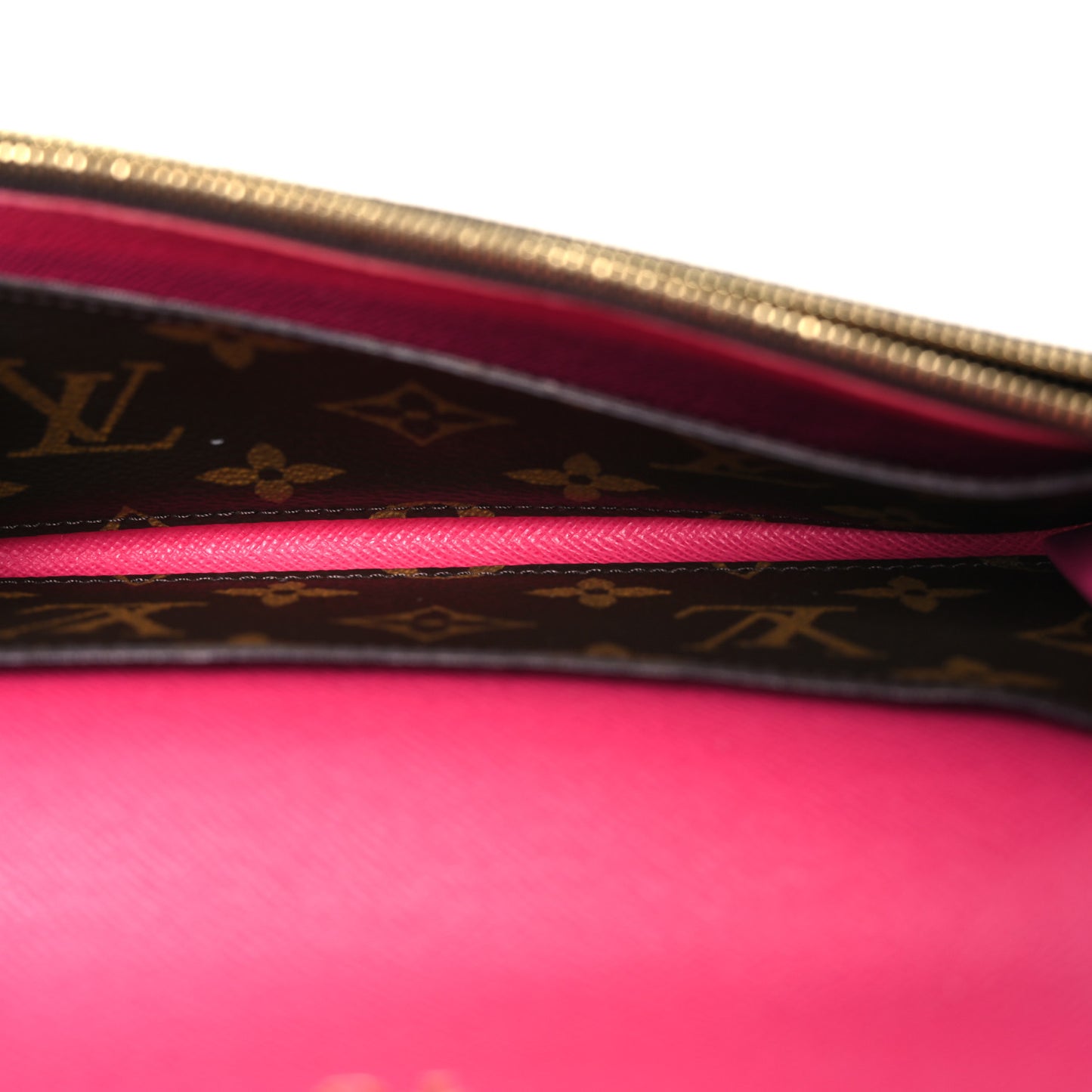 Monogram Bloom Flower Emilie Wallet Fuchsia