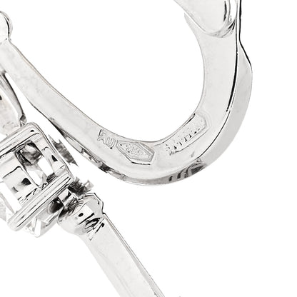 Bulgari 18K White Gold Diamond Divas' Dream Drop Earrings 5 of 6