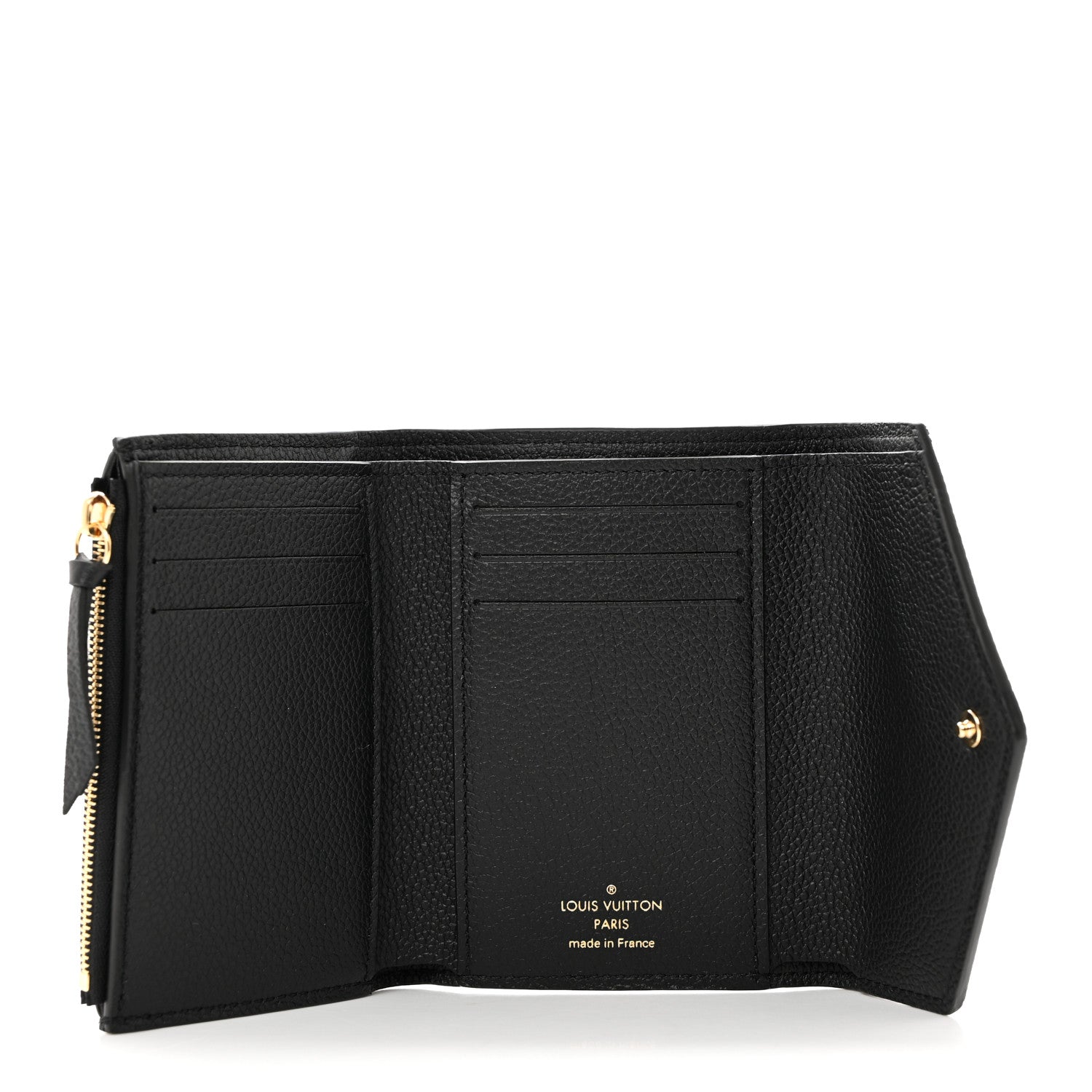 Louis Vuitton Empreinte Monogram Giant Victorine Wallet Black Beige 5 of 7