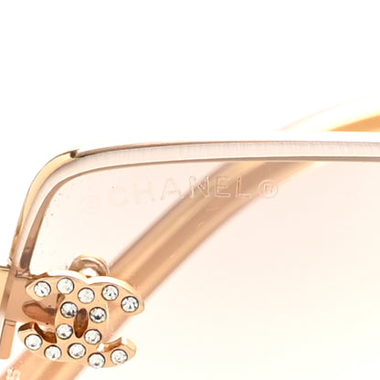 Chanel Crystal CC Logo Sunglasses 4093-B Gold 7 of 8
