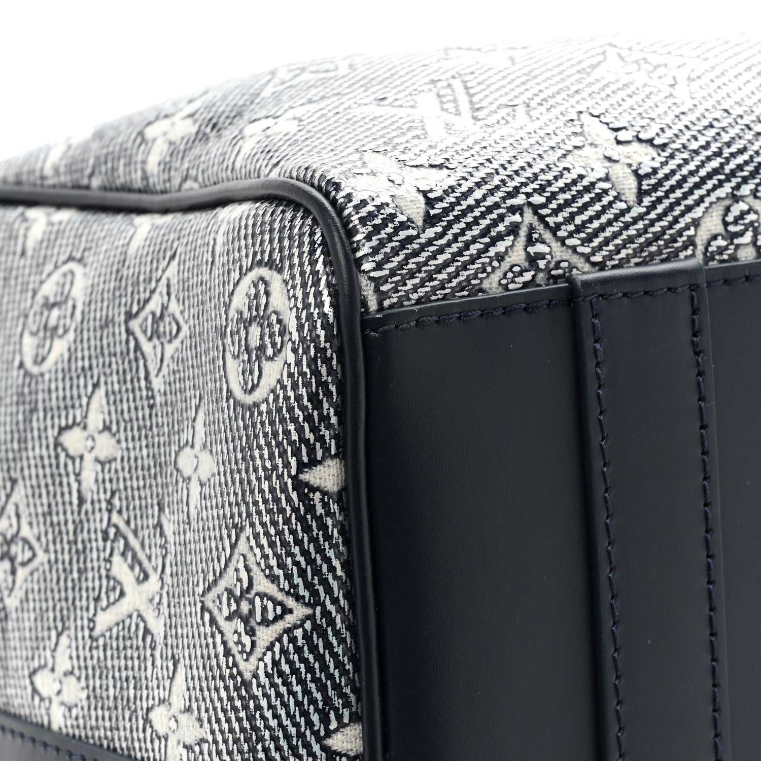 Louis Vuitton Monoglam Keepall 45 Blue 9 of 13