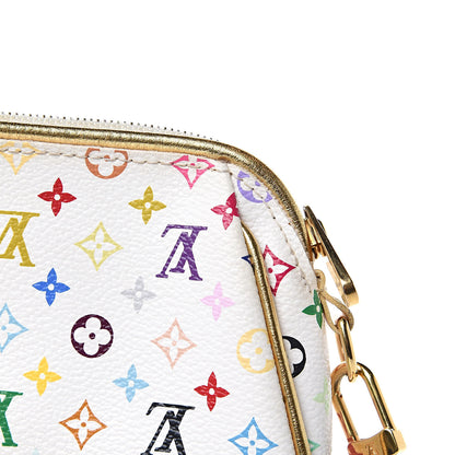 Louis Vuitton Monogram Multicolor Kate Clutch White 9 of 10