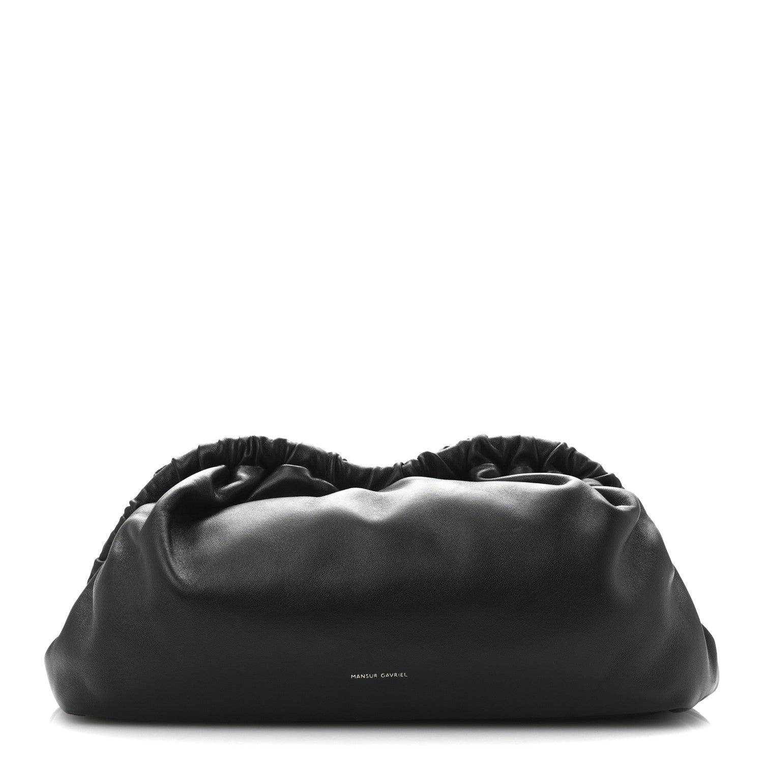 Mansur Gavriel Lambskin Cloud Clutch Black Flamma 1 of 12