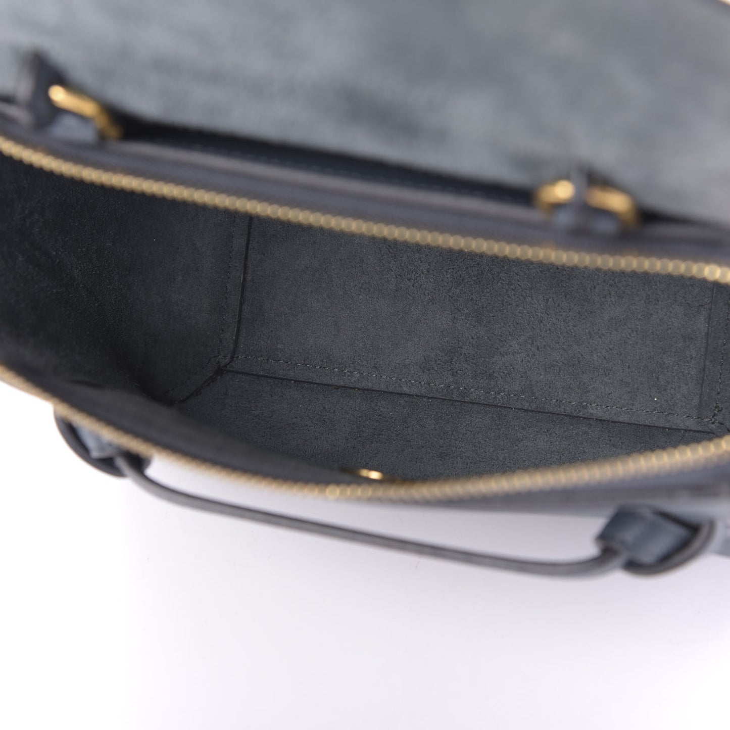 Grained Calfskin Nano Belt Bag Slate