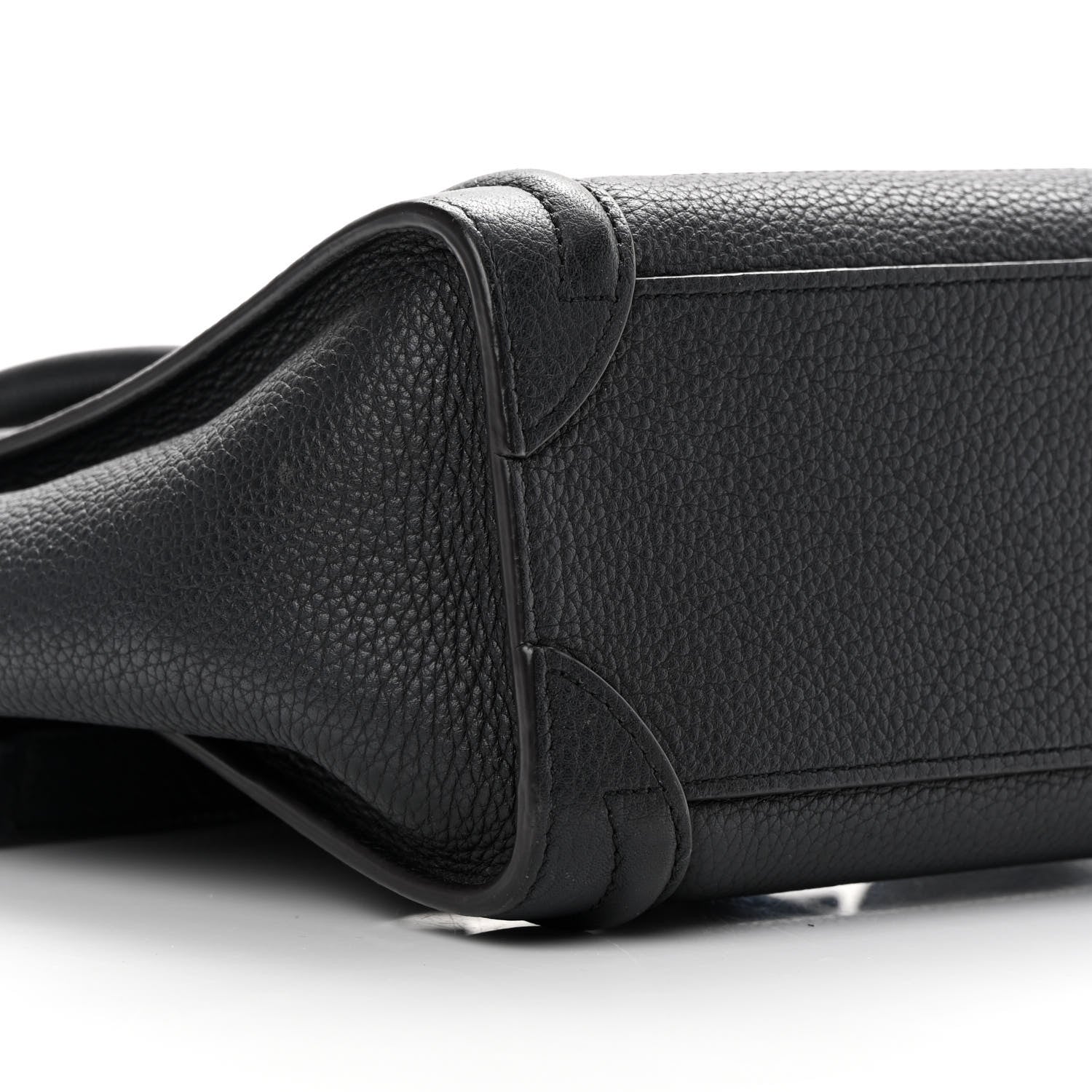 Celine Drummed Calfskin Nano Luggage Black 9 of 18