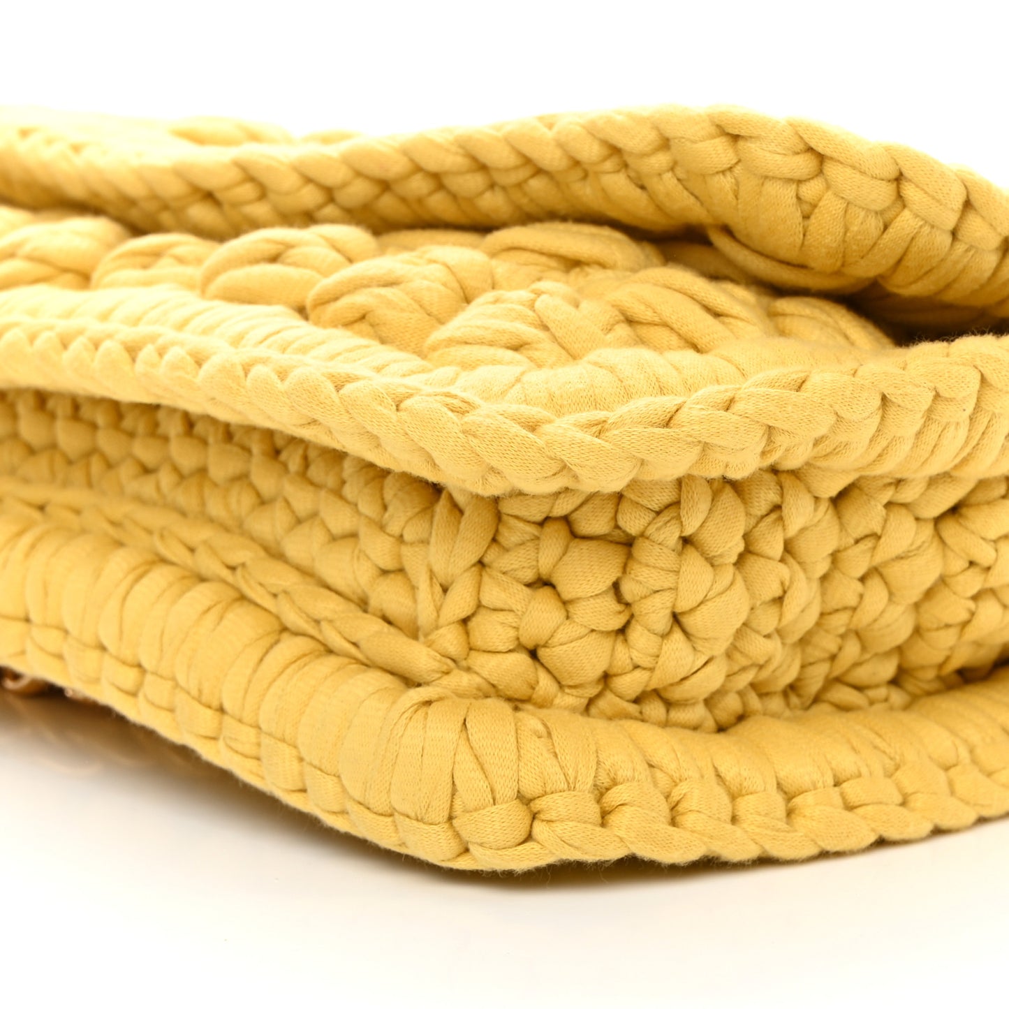 Jersey Crochet Shoulder Bag Buttercup Gold
