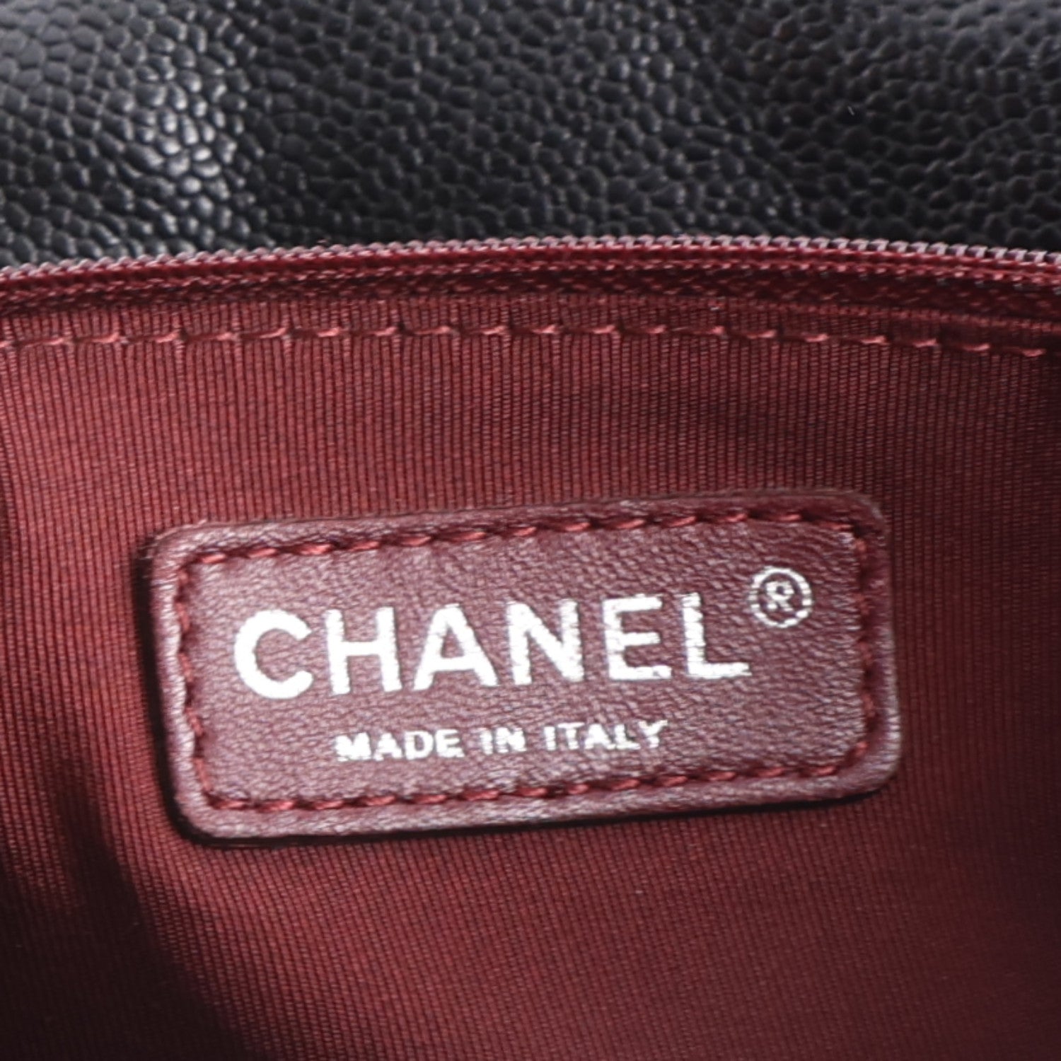 Chanel Caviar Quilted Medium French Riviera Flap Black 6 of 10