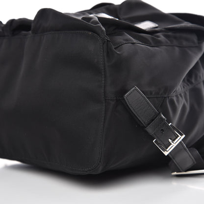 Prada Nylon Vela Saffiano Backpack Black 9 of 12