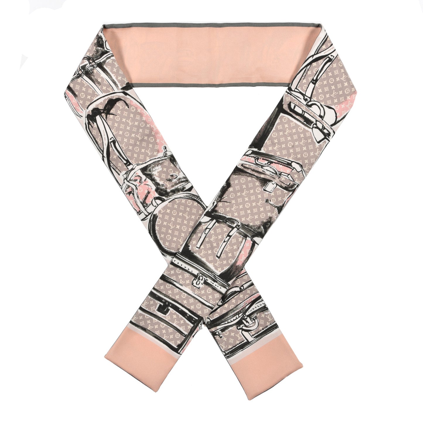 Silk Monogram Trunks Bandeau Rose Poudre