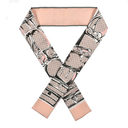 Louis Vuitton Silk Monogram Trunks Bandeau Rose Poudre 1 of 4