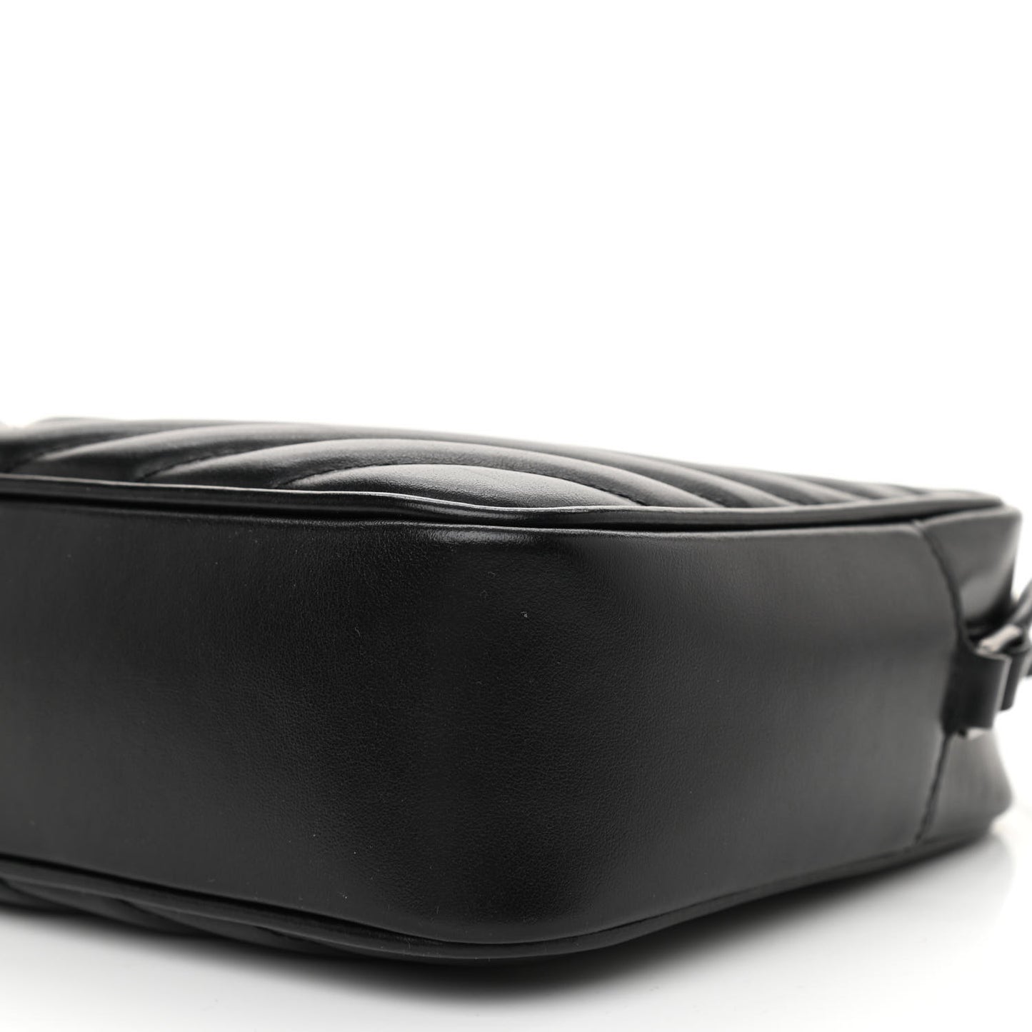 Calfskin Matelasse Monogram Lou Camera Bag Black