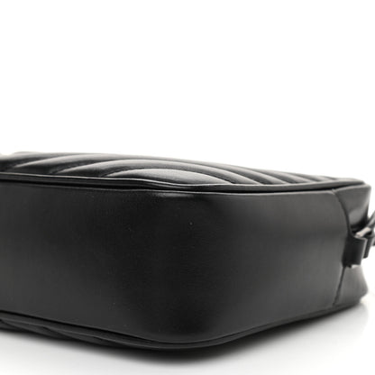 Saint Laurent Calfskin Matelasse Monogram Lou Camera Bag Black 9 of 9