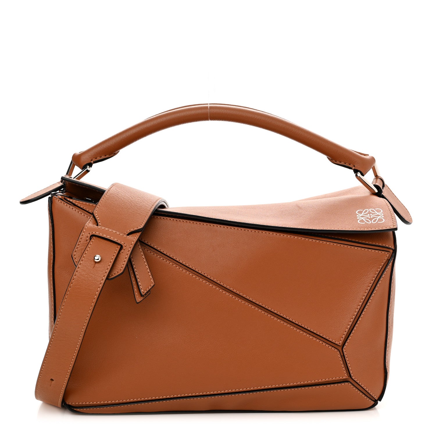 Loewe Calfskin Medium Puzzle Bag Tan 1 of 10