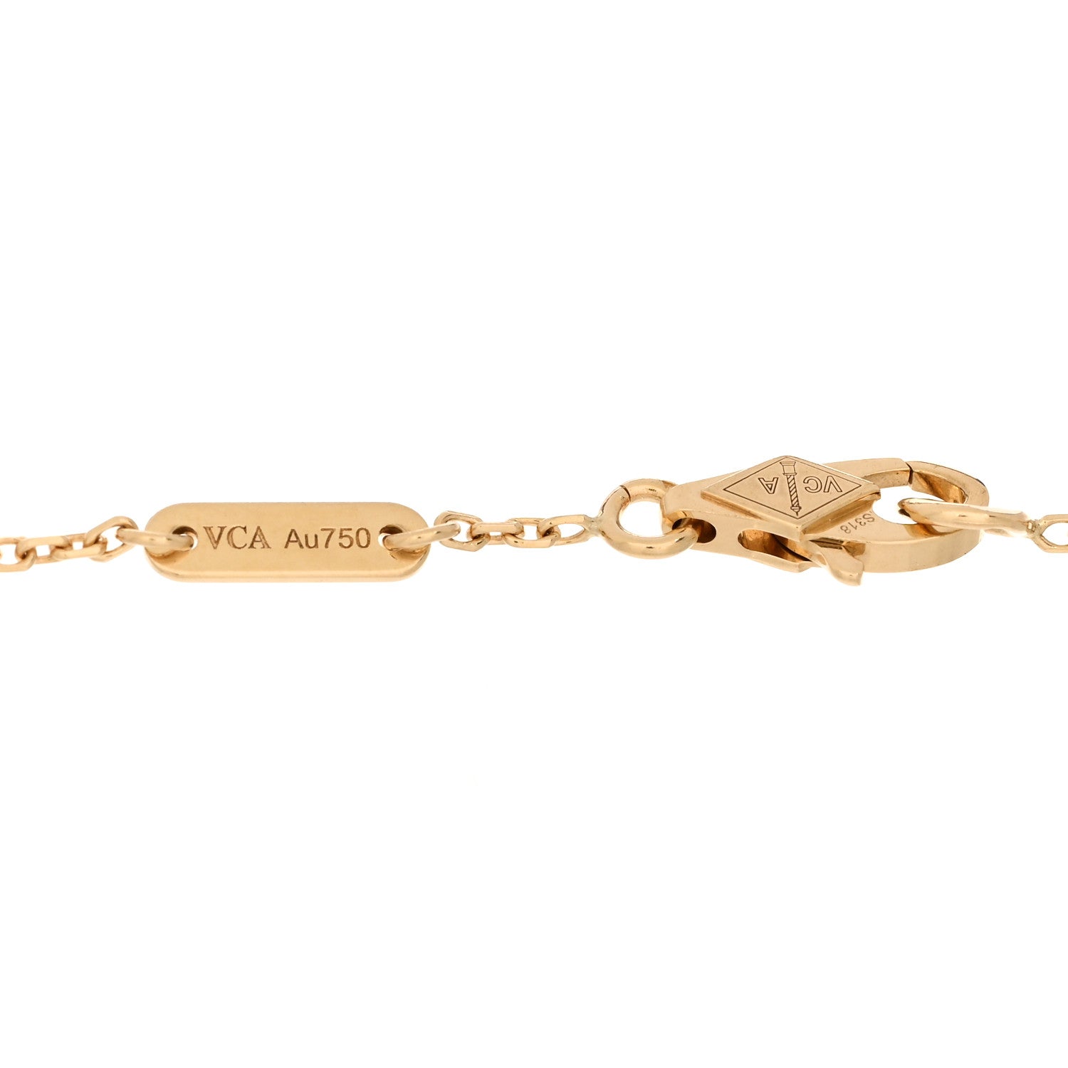 Van Cleef & Arpels 18K Yellow Gold Diamond Mini Frivole Bracelet 3 of 3