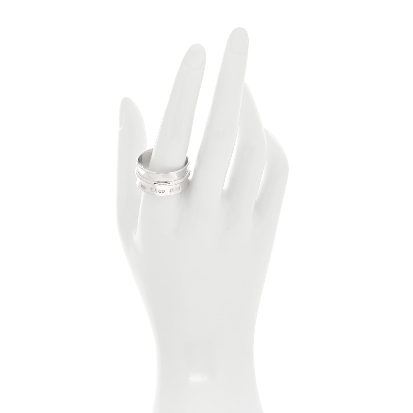 Sterling Silver Wide 1837 Band Ring 66 11.5