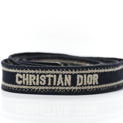 Christian Dior Canvas Embroidered Sunglasses Cord Navy Blue 4 of 4