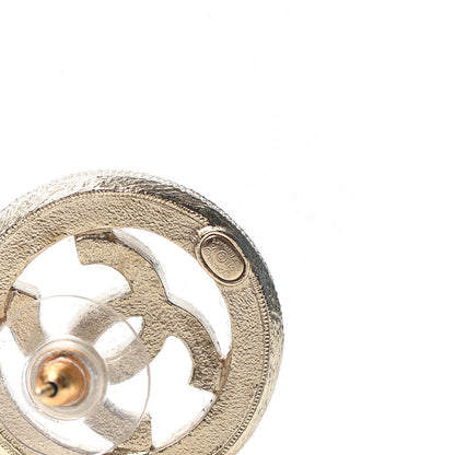 Chanel Pearl CC Round Earrings Gold 4 of 6