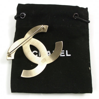 Chanel Gold w/ Crystal CC Pin Broach Jewlery 2 of 5