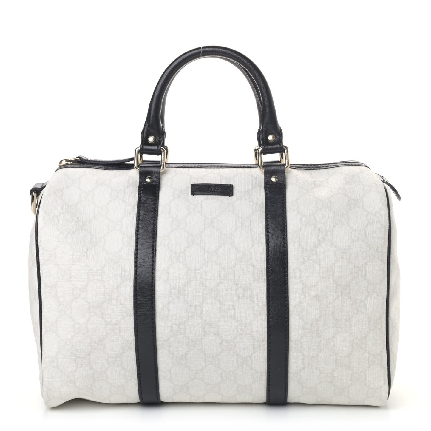GG Plus Monogram Medium Joy Boston White Black