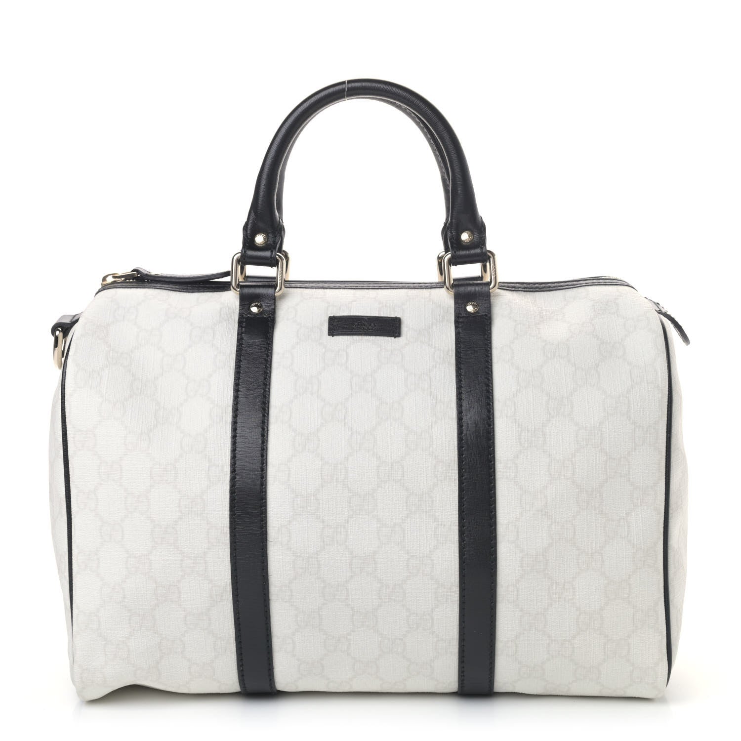Gucci GG Plus Monogram Medium Joy Boston White Black 1 of 5
