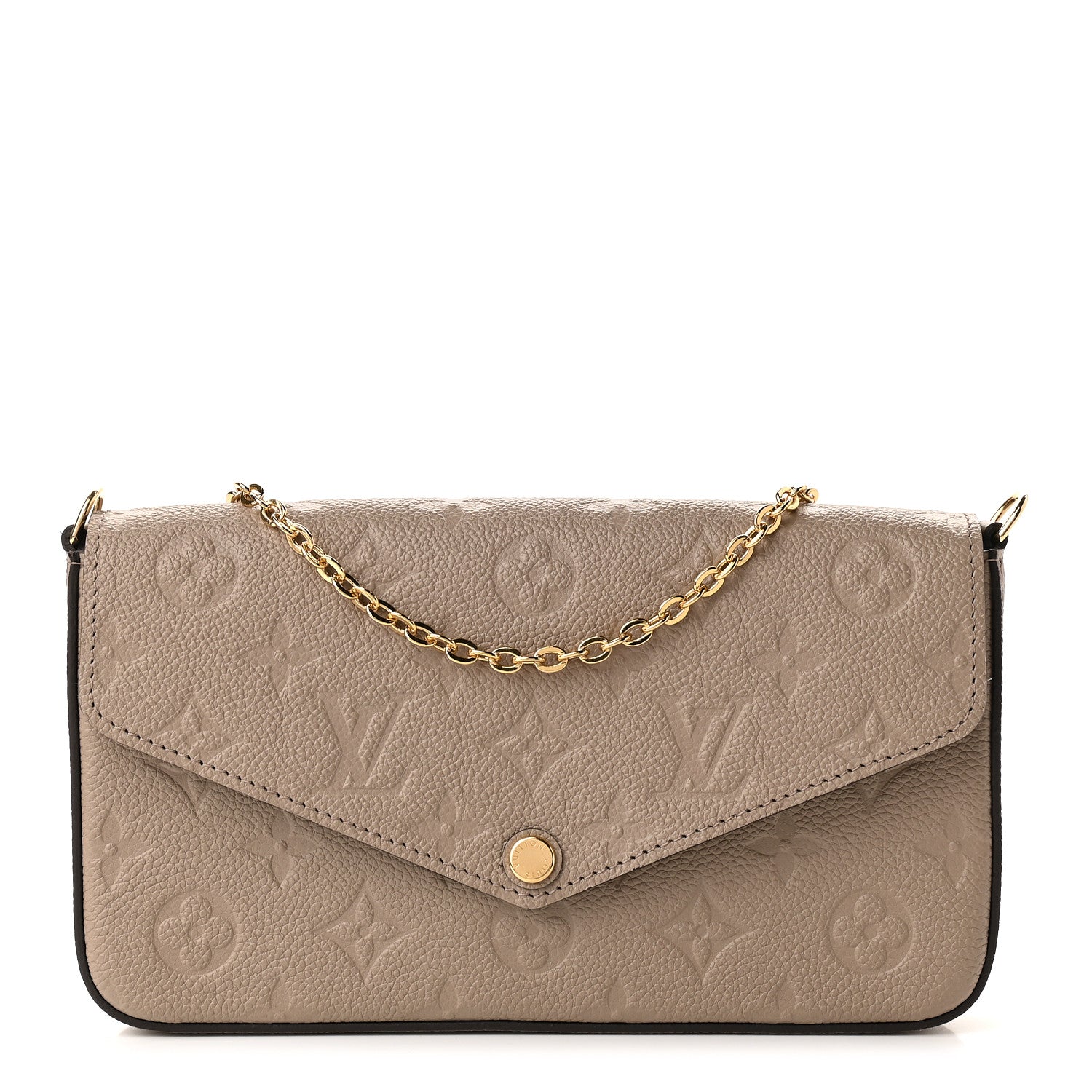 Louis Vuitton Empreinte Pochette Felicie Chain Wallet Tourterelle 1 of 8
