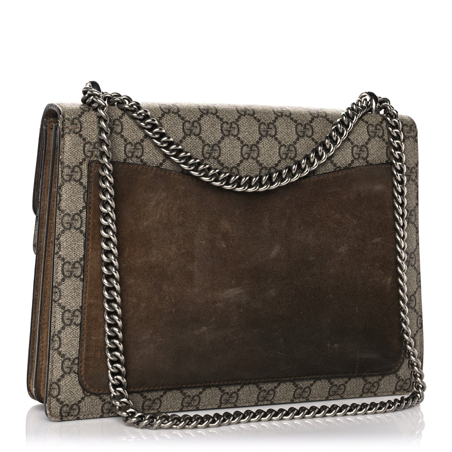 Gucci GG Supreme Monogram Medium Dionysus Shoulder Bag Taupe 3 of 11