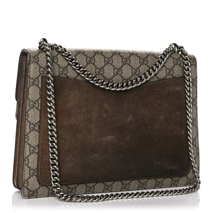Gucci GG Supreme Monogram Medium Dionysus Shoulder Bag Taupe 3 of 11