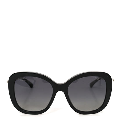 Chanel Acetate Polarized Butterfly Winter Pearl Sunglasses 5339-H-A Black 2 of 7