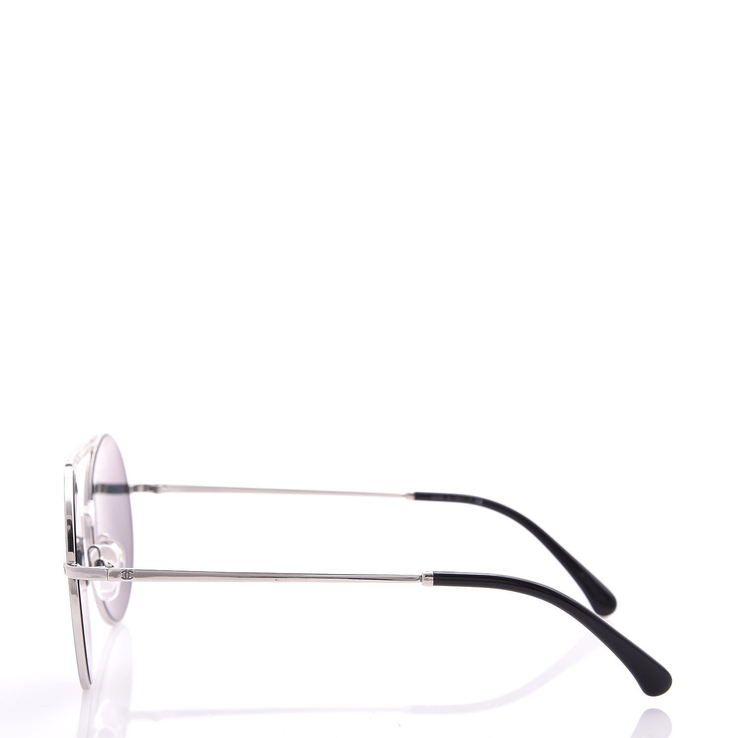 Chanel Metal Winter Round Sunglasses 4232 Silver 3 of 8