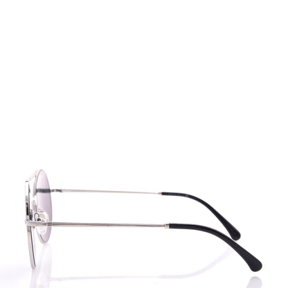 Chanel Metal Winter Round Sunglasses 4232 Silver 3 of 8