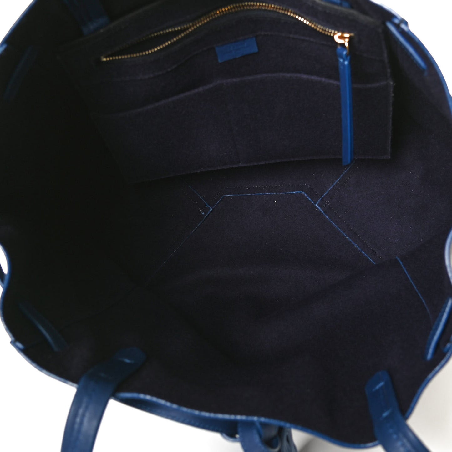 Smooth Calfskin Medium Belt Cabas Phantom Royal Blue