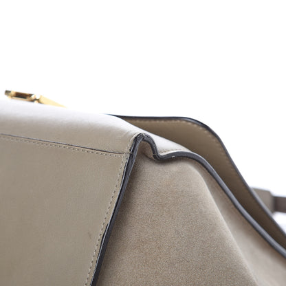Celine Calfskin Suede Whipsnake Medium Trapeze Taupe 10 of 22