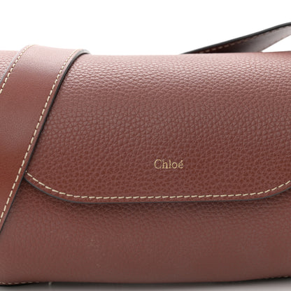 Chloe Small Grain Smooth Calfskin Mini Darryl Crossbody Sepia Brown 8 of 10