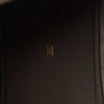 Hermes Taurillon Clemence Picotin Lock 18 PM Etoupe 8 of 11