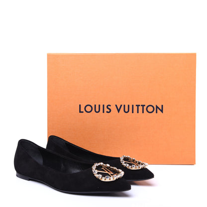 Louis Vuitton Suede Madeleine Flat 38.5 Black 14 of 14