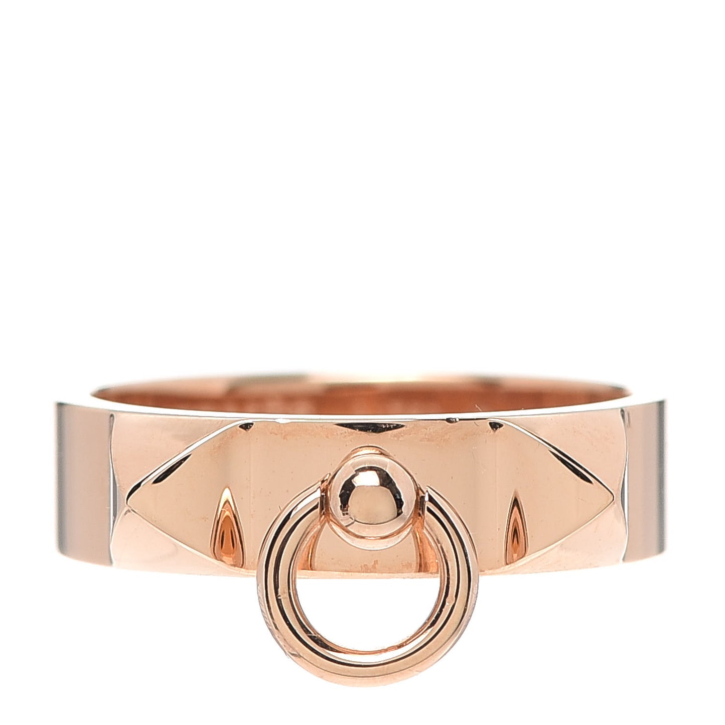 18K Rose Gold PM Collier De Chien Ring 53 6.25