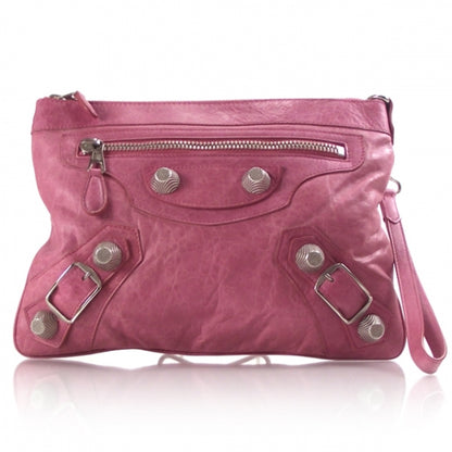 Balenciaga Agneau GSH Flat Clutch Framboise 1 of 8
