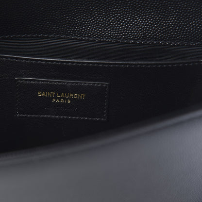 Saint Laurent Grain De Poudre Small Monogram Kate Satchel Black 6 of 10