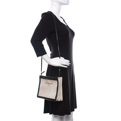 Balenciaga Cotton Canvas Pochette Crossbody Bag Black 2 of 18