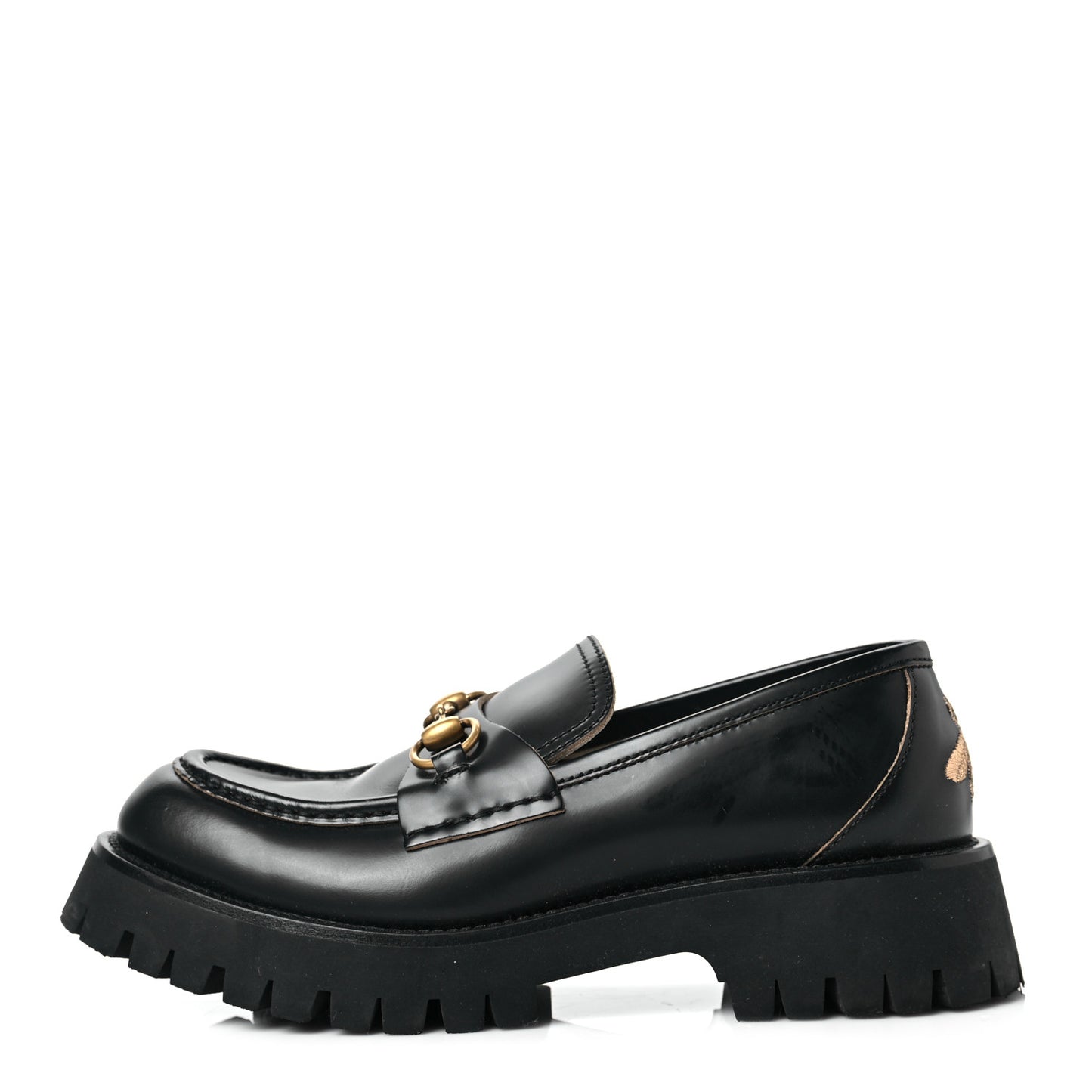 Cordovan Lux Womens Harald Horsebit 25mm Platform Loafers 40 Black