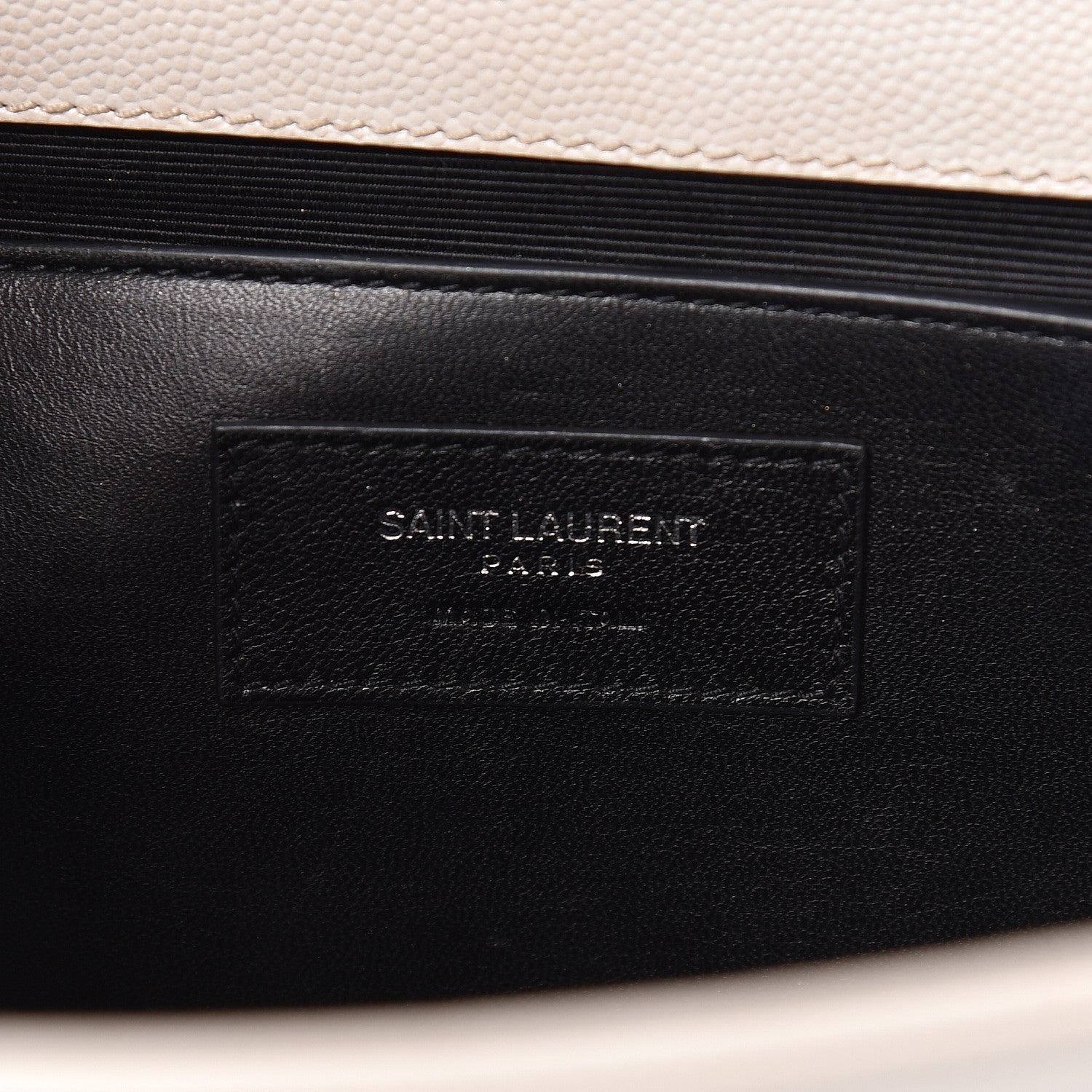 Saint Laurent Grain De Poudre Medium Classic Monogram Kate Satchel Icy White 7 of 20