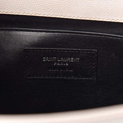 Saint Laurent Grain De Poudre Medium Classic Monogram Kate Satchel Icy White 7 of 20