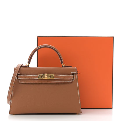 Hermes Epsom Mini Kelly Sellier 20 Gold 11 of 11