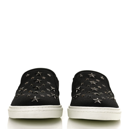 Jimmy Choo Fine Glitter Suede Mens Grove Sneakers 40.5 Black 2 of 10